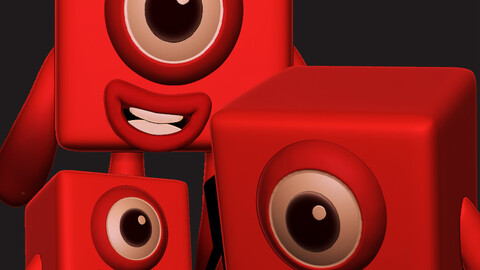 Number Block 1 For 3D Printing