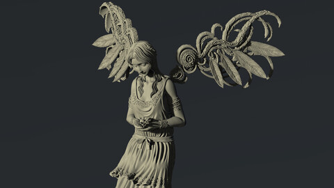 3D Game Assets 3D Printed Models Angel Figures