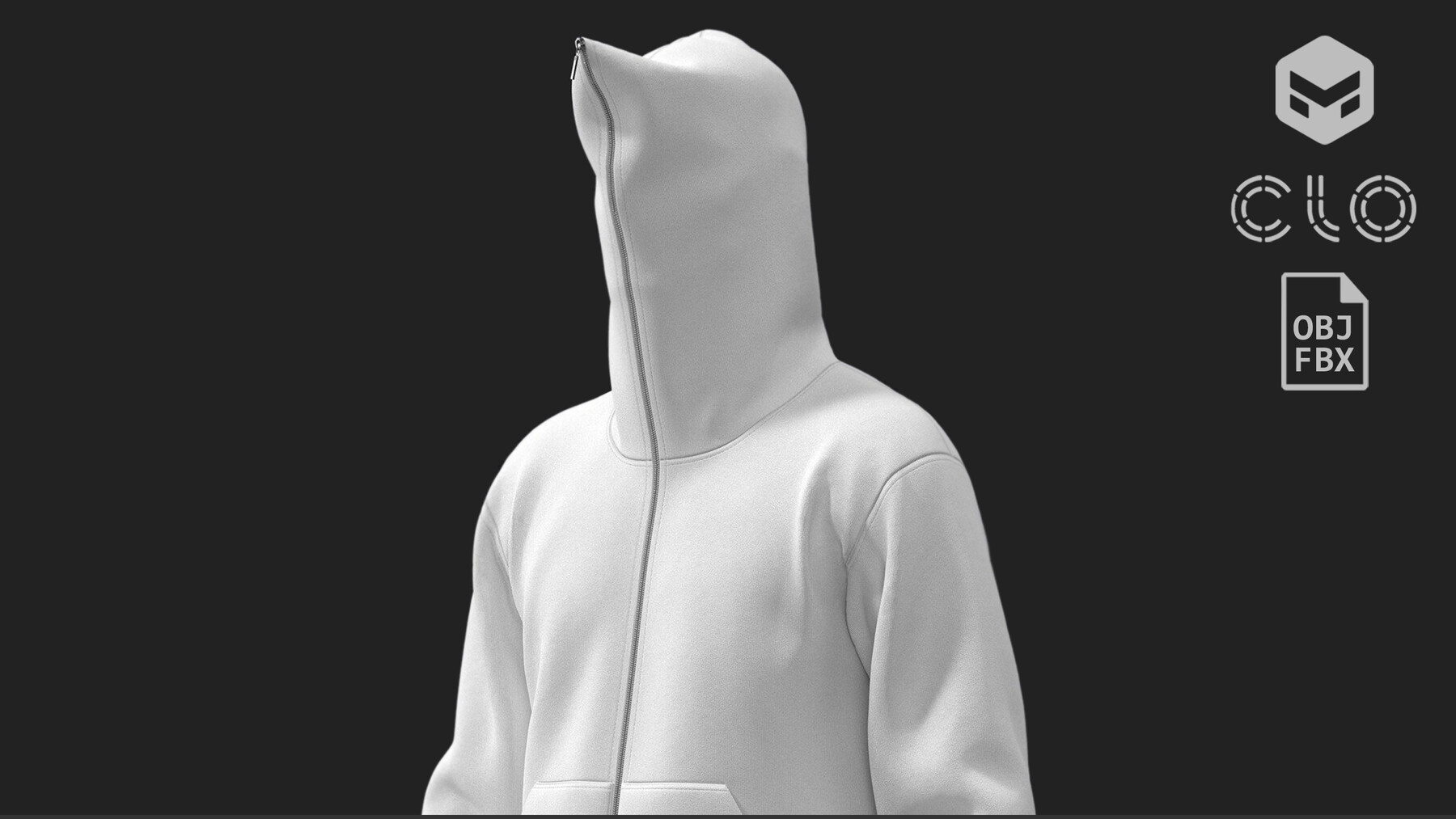 Basic Full Zip Hoodie