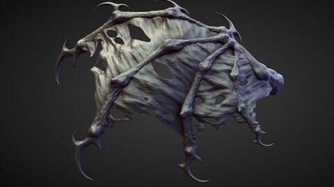 WING5 high poly sculpt