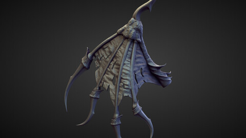 WING9 high poly sculpt