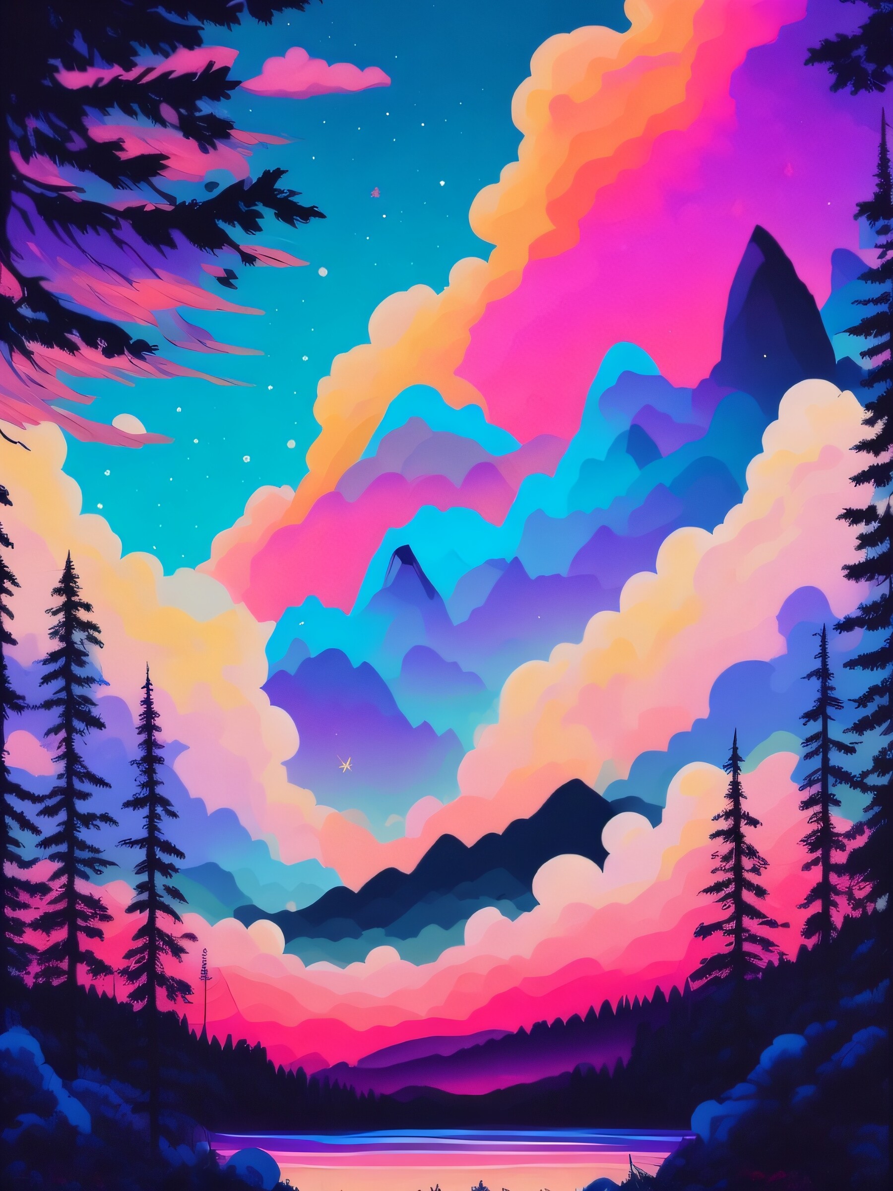 ArtStation - colorful sky | Artworks