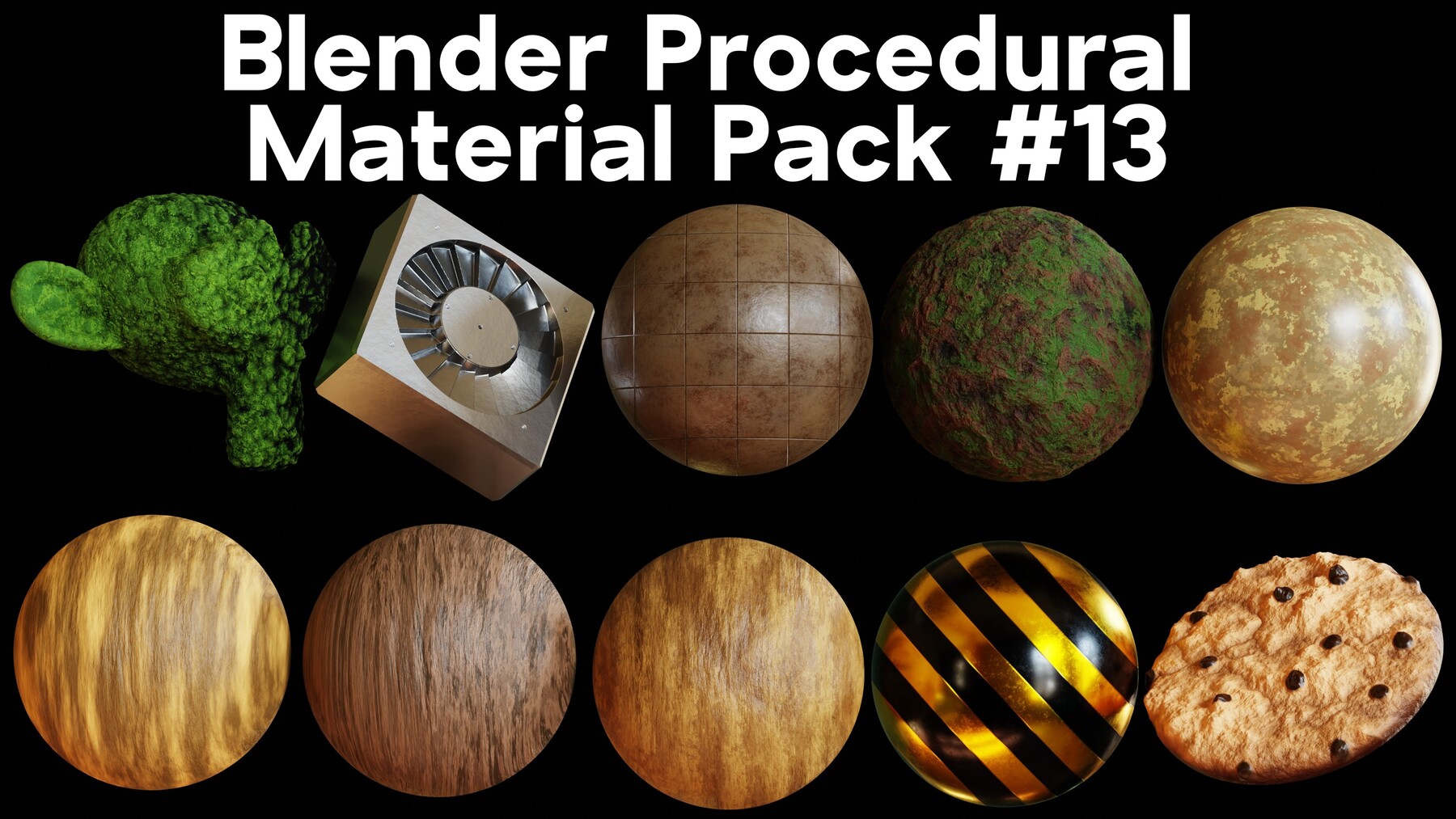 ArtStation - Blender Procedural Material Pack #13 | Resources