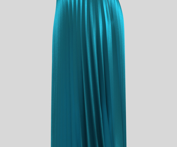 3D Pleated Slim Fit Straight Skirt main image 1