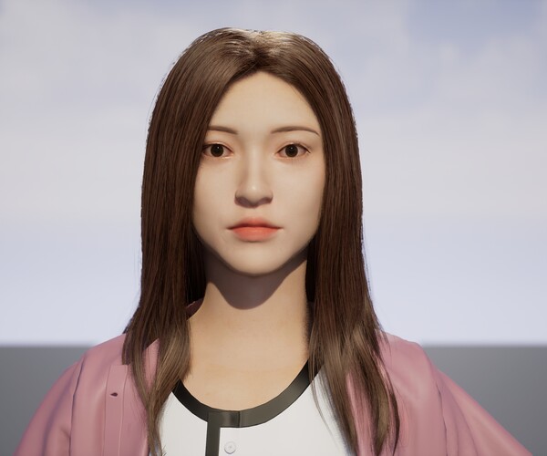 ArtStation - Ruby- Asian face/medium length hair--Metahuman/Unreal ...