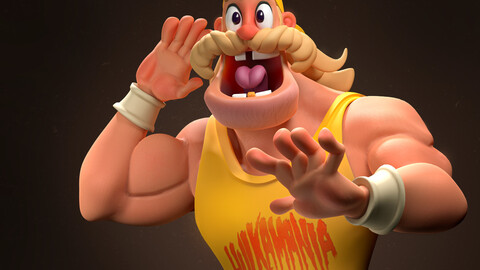 Hulk Hogan Stylized/Caricature
