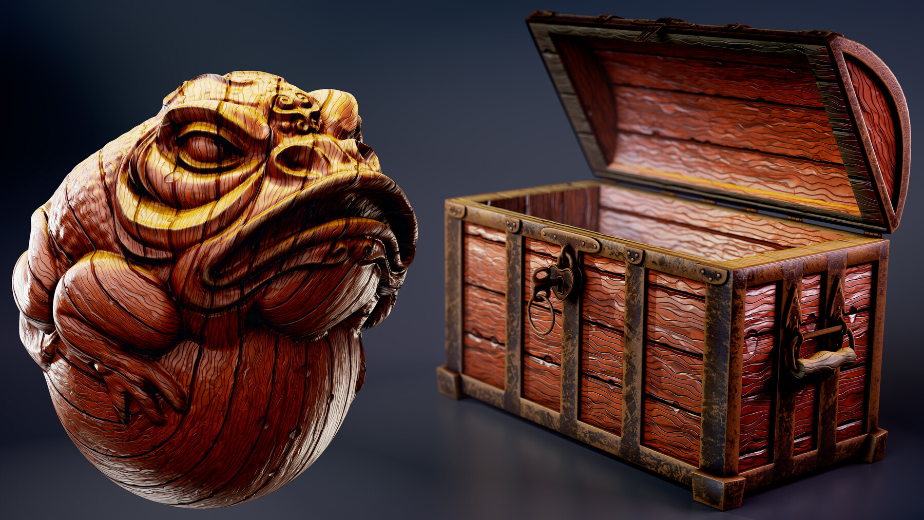 ArtStation - 40 Stylized Wood-Metal Smart Material+ 4K PBR Textures ...