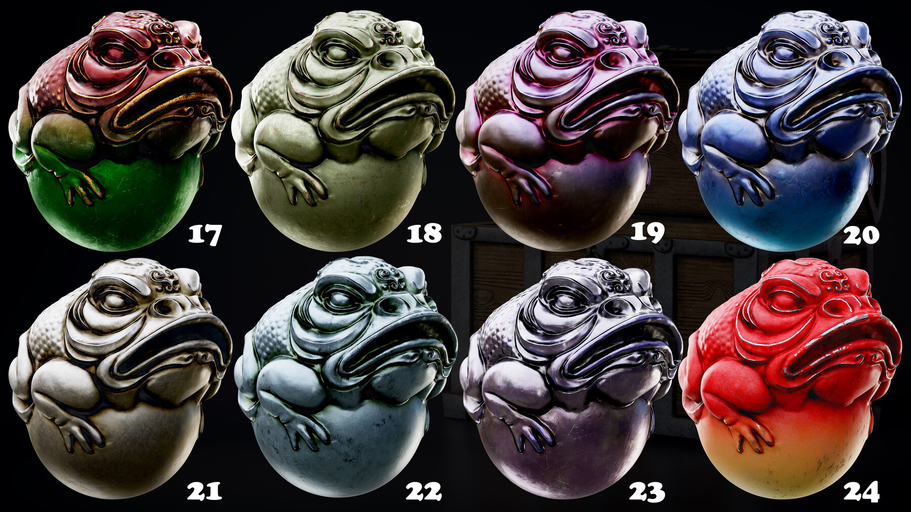 ArtStation - 40 Stylized Wood-Metal Smart Material+ 4K PBR Textures ...