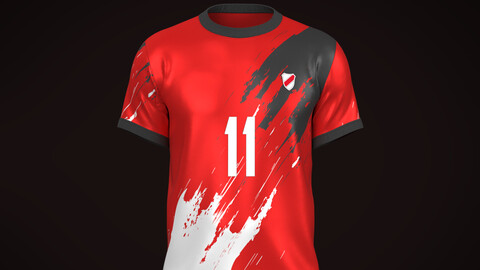 Soccer Football Red color Jersey Player-11