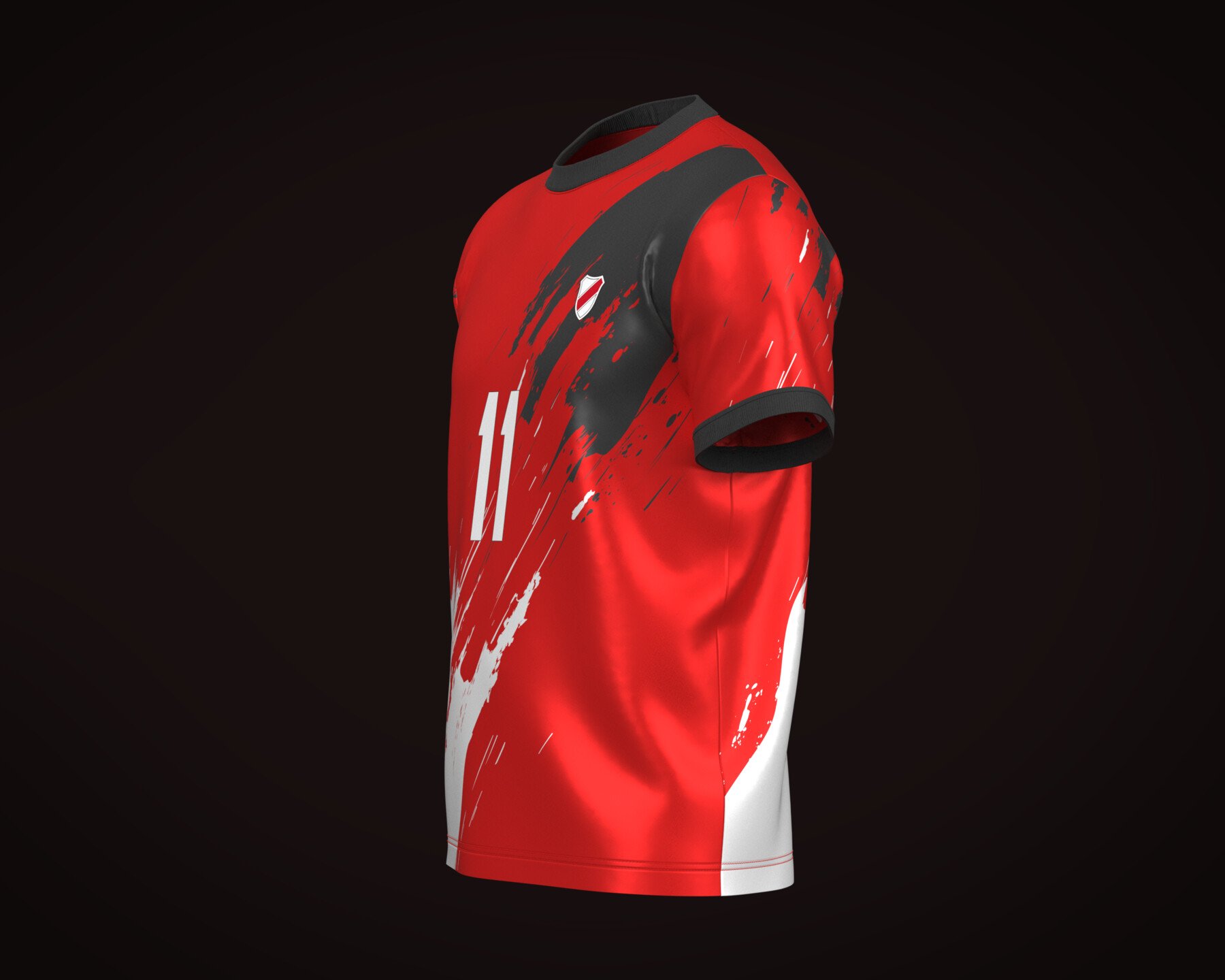 3D Soccer Football Red color Jersey Player-11 - TurboSquid 2037703