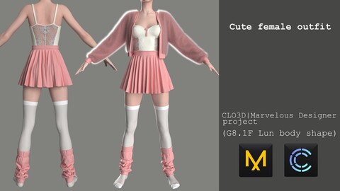 Cute female outfit