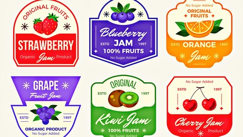 Food Product Labels Design