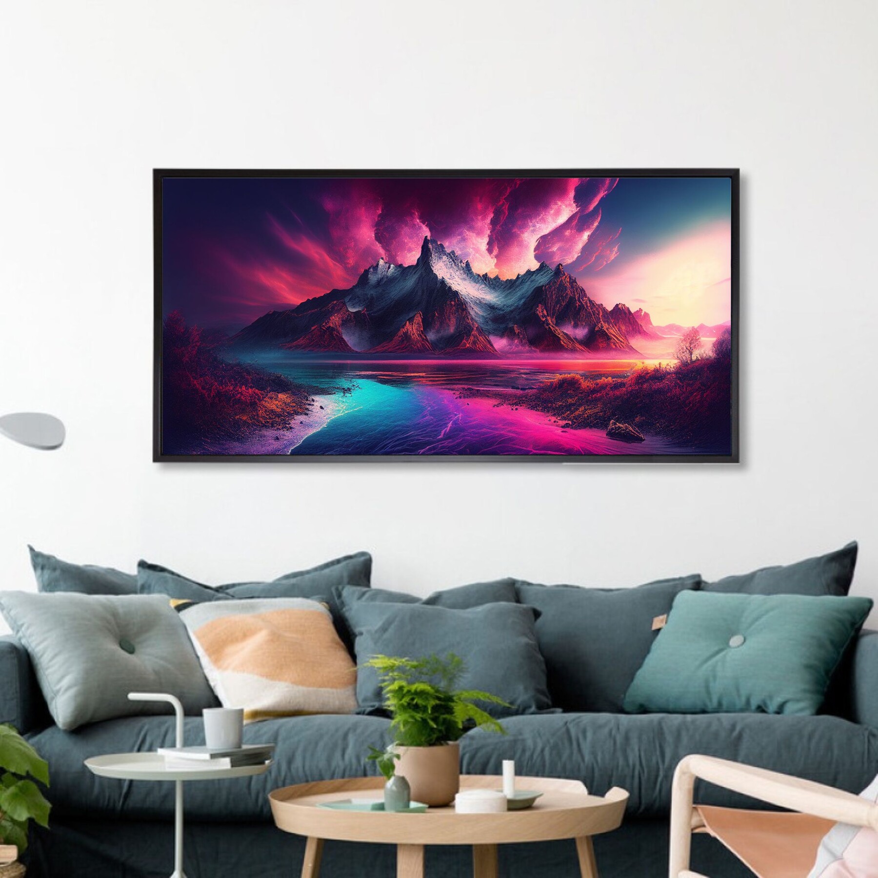 ArtStation Original Landscape Painting Abstract Mountain, Decor