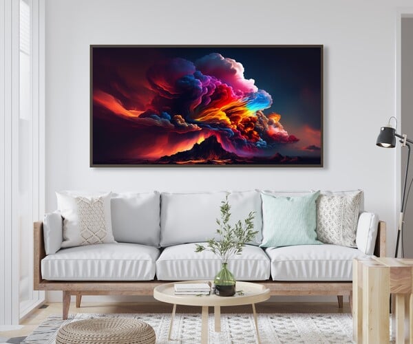 ArtStation - Wall Art Color Sky, Home Decor Art, Sky Abstract Art ...