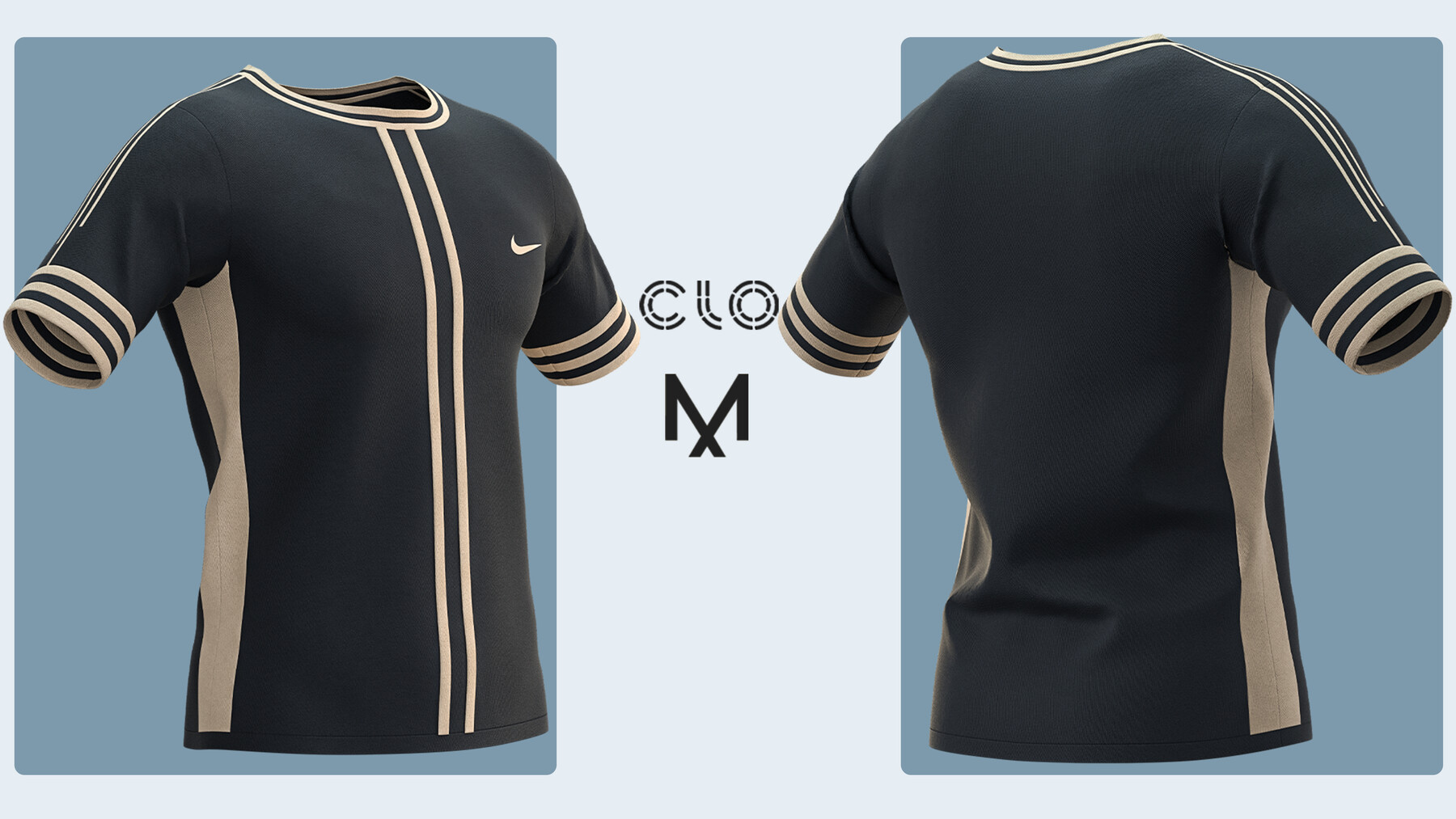 ArtStation - 5 Jersey / Sportwear / sport shirt / CLO3D