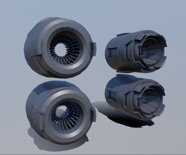 Artstation Thrusters Thr3 Game Assets