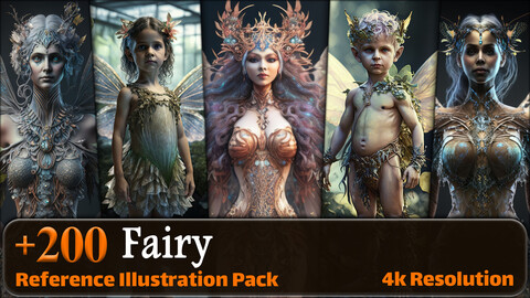 200 Fairy Reference Pack | 4K | v.10
