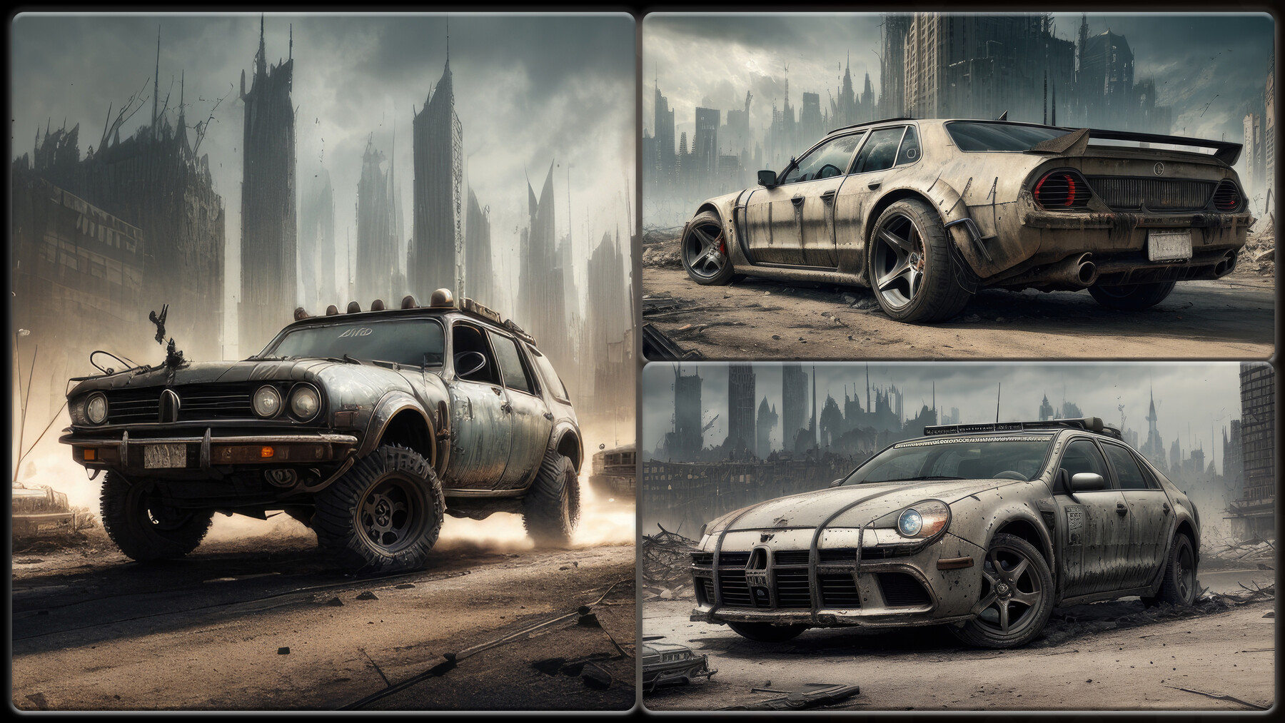 ArtStation - 320 Apocalyptic Car Reference Pack | 4K | v.1 | Artworks