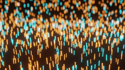 Procedural Glowstick Field Animation