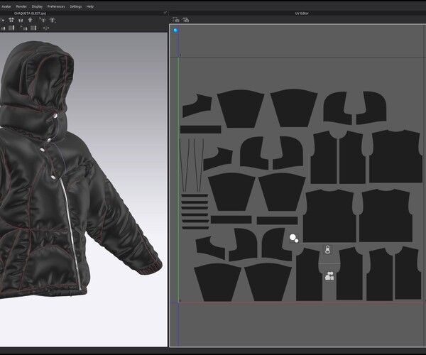 ArtStation - Streetwear Puffer Jacket #023 - Clo 3D / Marvelous Designer +  OBJ / DIGITAL FASHION / HYPEBEAST / FUTURE FASHION