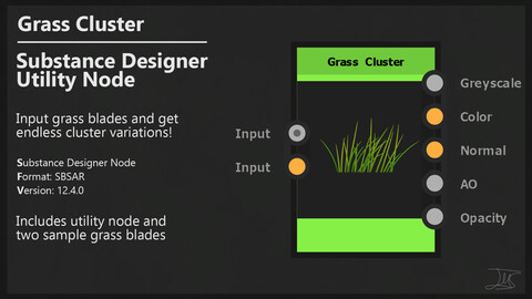 Grass Cluster - Substance Designer Utility Node