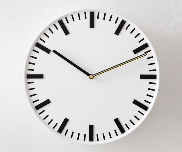 ArtStation Bold line noiseless wall clock Resources