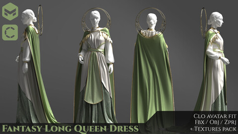 Fantasy Long Queen Dress