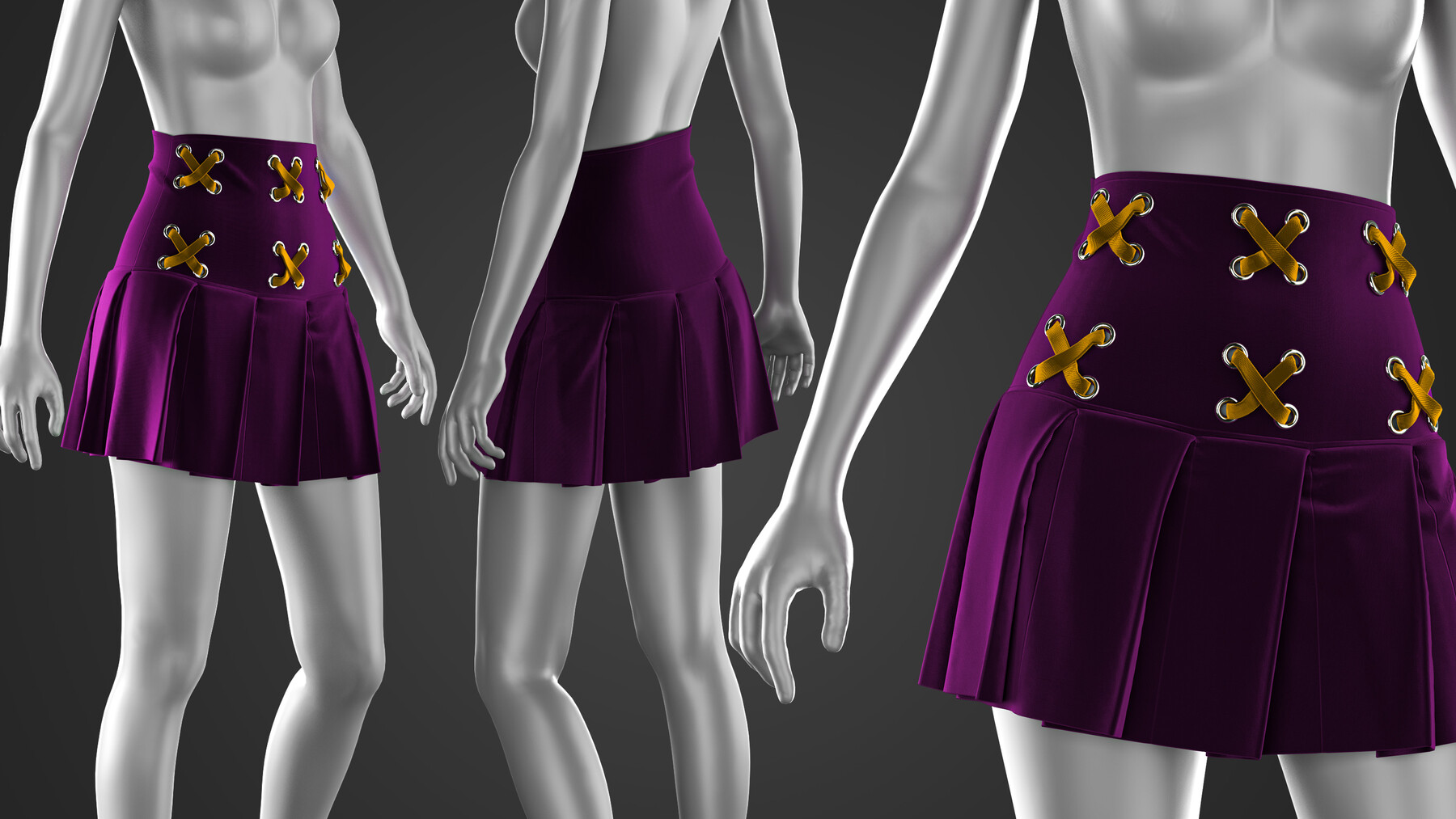 5 Short Skirt + Clo3D/Marvelous + Video Tutorial + ZPRJ + OBJ Vol.02