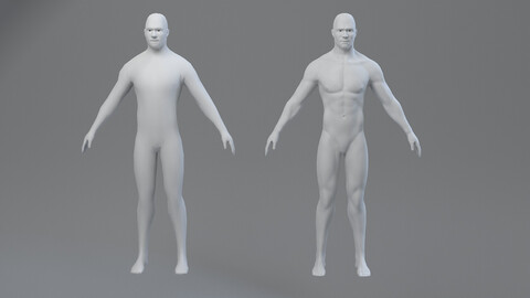 Male Character Base Mesh