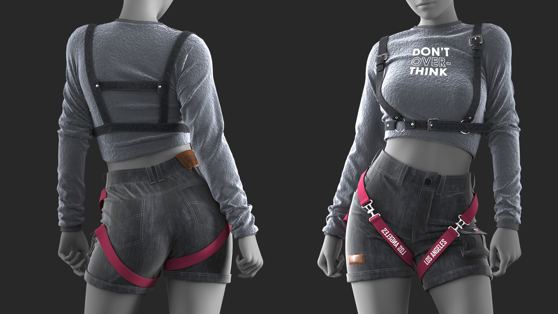 ArtStation - Girl's Outfit 5 - Marvelous / CLO Project file +Video ...