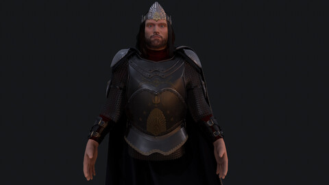 Aragorn character 3d model