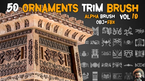 50 Ornaments Trim Brushe – Vol 10