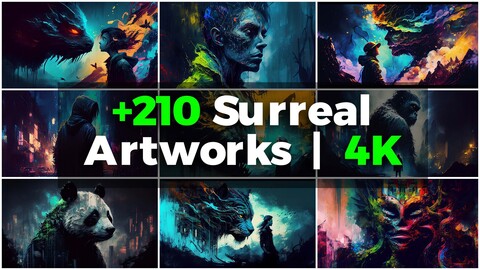 +210 Surreal artworks (4k)