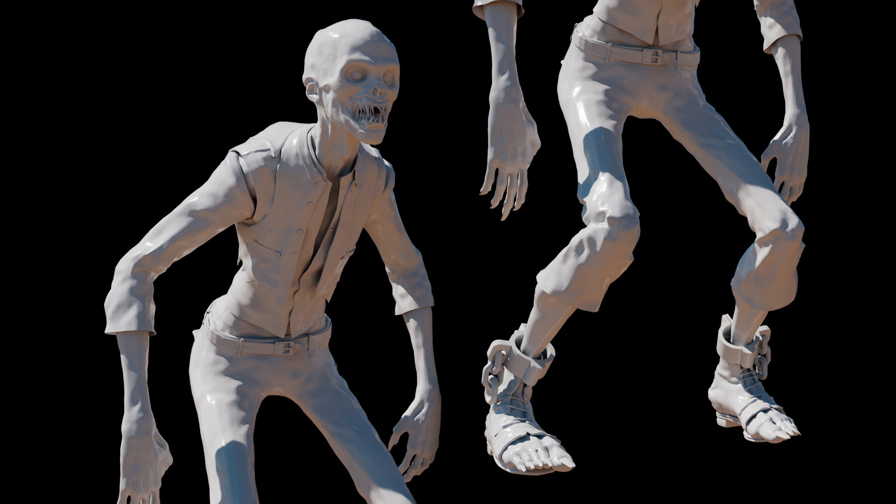 ArtStation Zombie 3D Models Game Assets