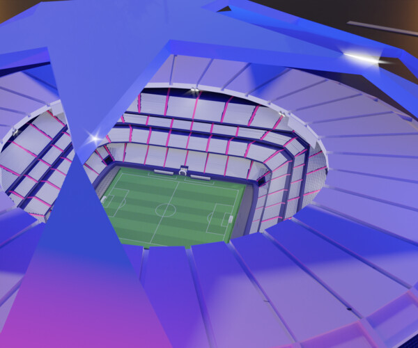 Artstation Uefa Champions League Football Stadium Game Assets