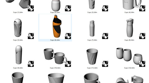 16 models of cups