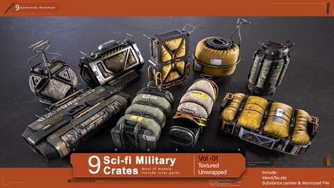 Sci-fi Military Crates (Boxes)