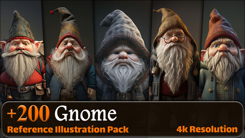 200 Gnome Reference Pack | 4K | v.14