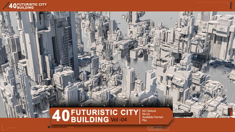sci fi futuristic city building vol 04