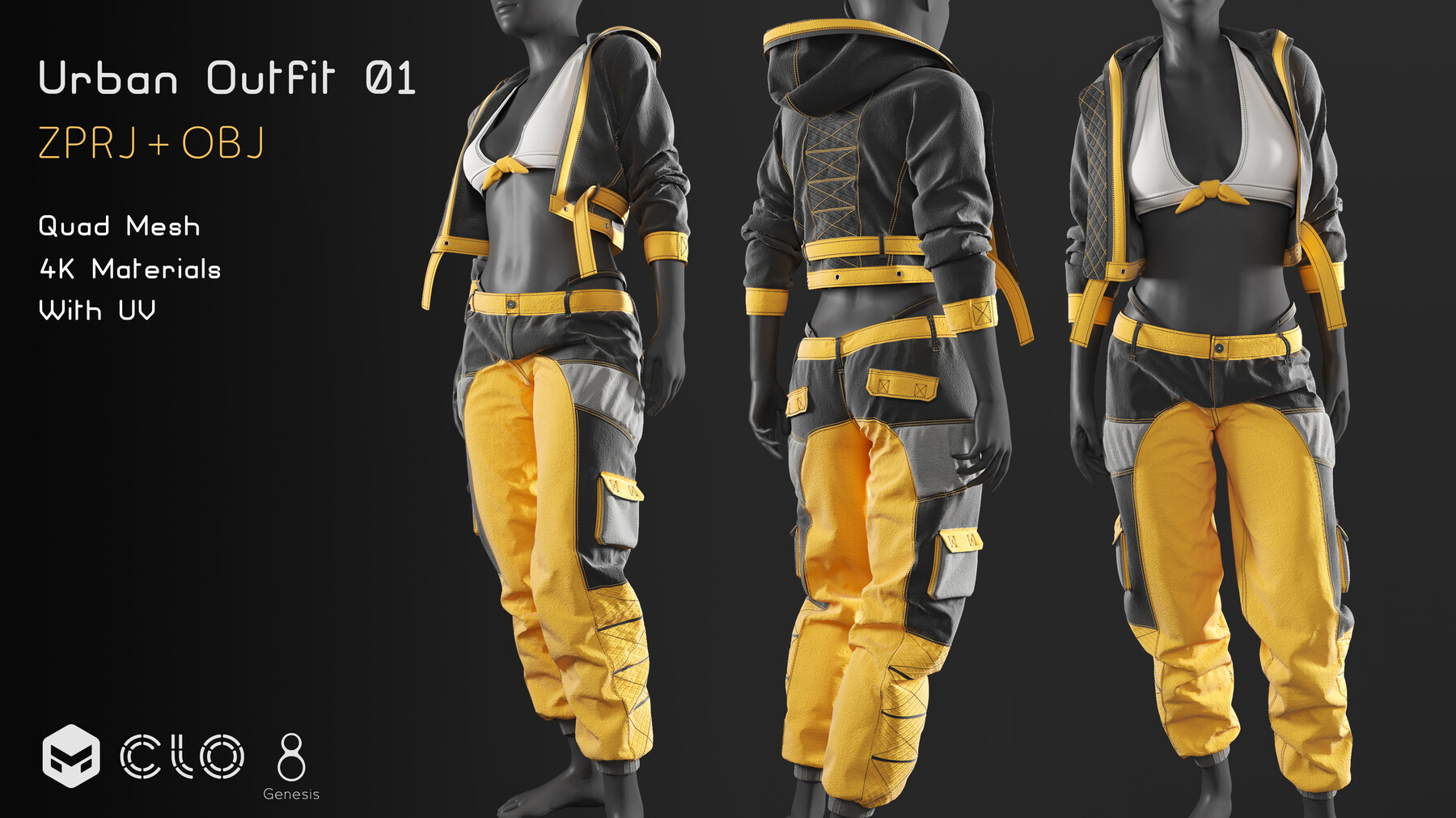 ArtStation - Urban Outfit - 01 | Game Assets