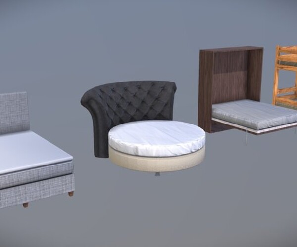 ArtStation - Bed Pack | Game Assets