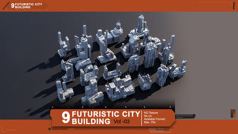 Futuristic City building Pack vol 03