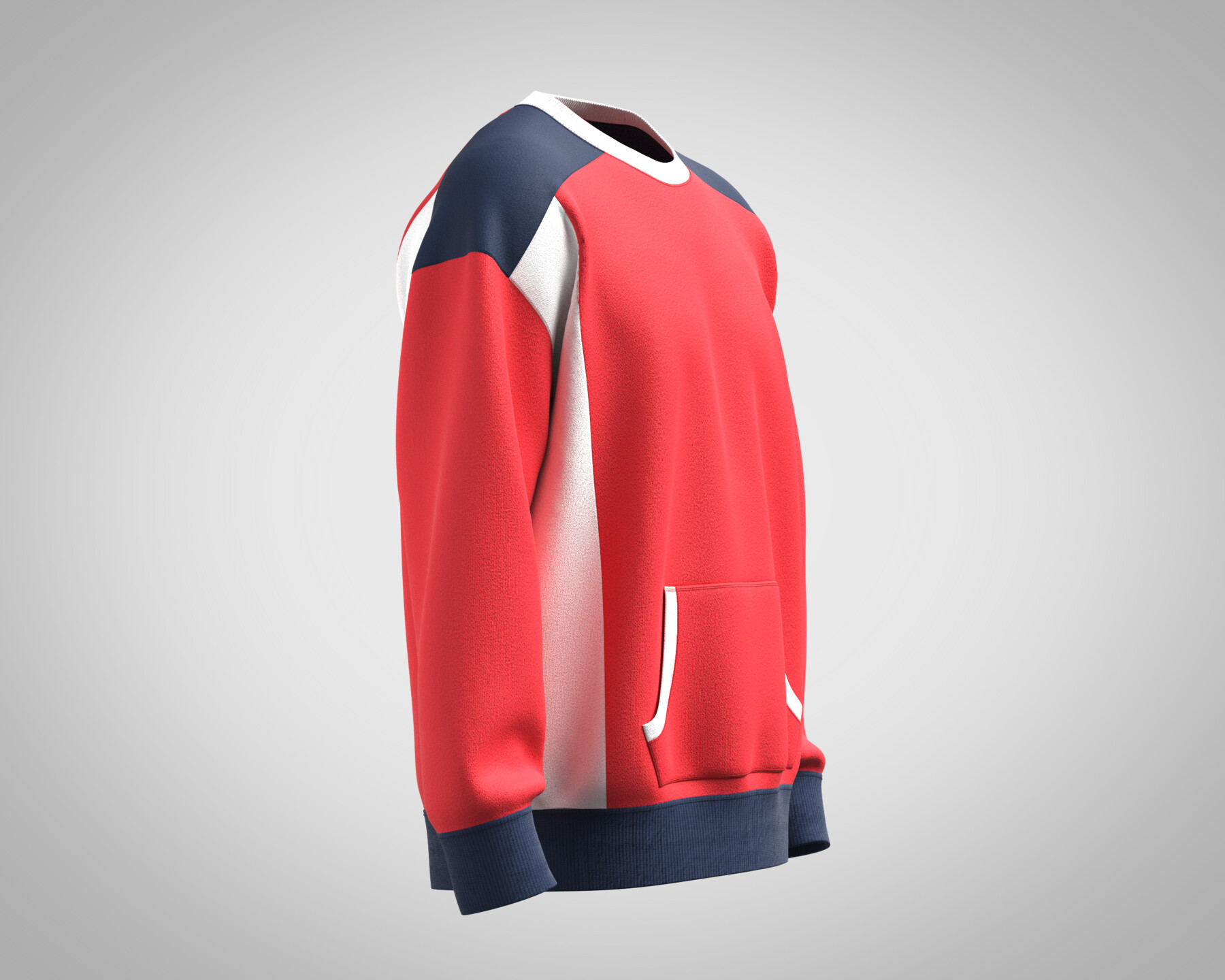 ArtStation - Mens Red and Blue Sweatshirt | Resources