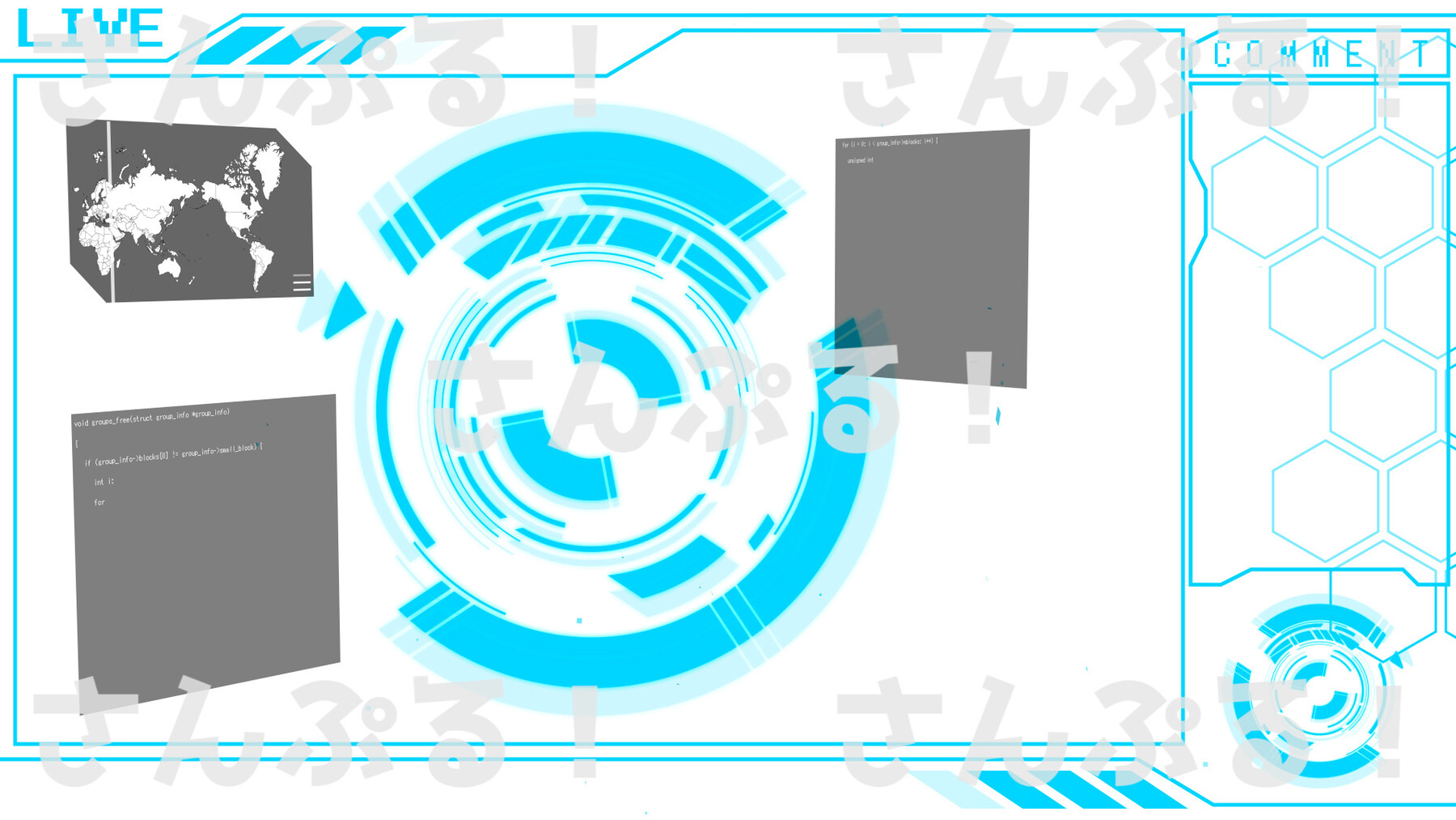 ArtStation Animated game streaming overlay [Cyber standard