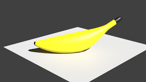 3D Model Low-Poly Banana