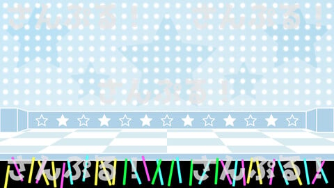 Animated overlay [Idol stage star 4collar] Background/OBS/SLOBS/Youtuber/Streamer/Vtuber Assets