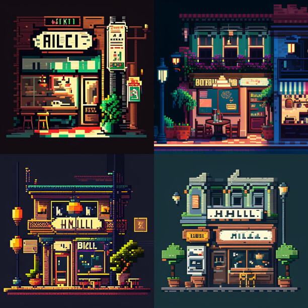 ArtStation - Pixel Art Restaurant Backgrounds | Artworks