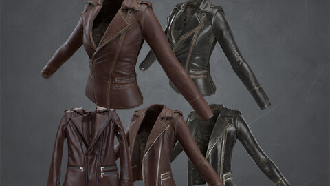 woman's leather jacket
