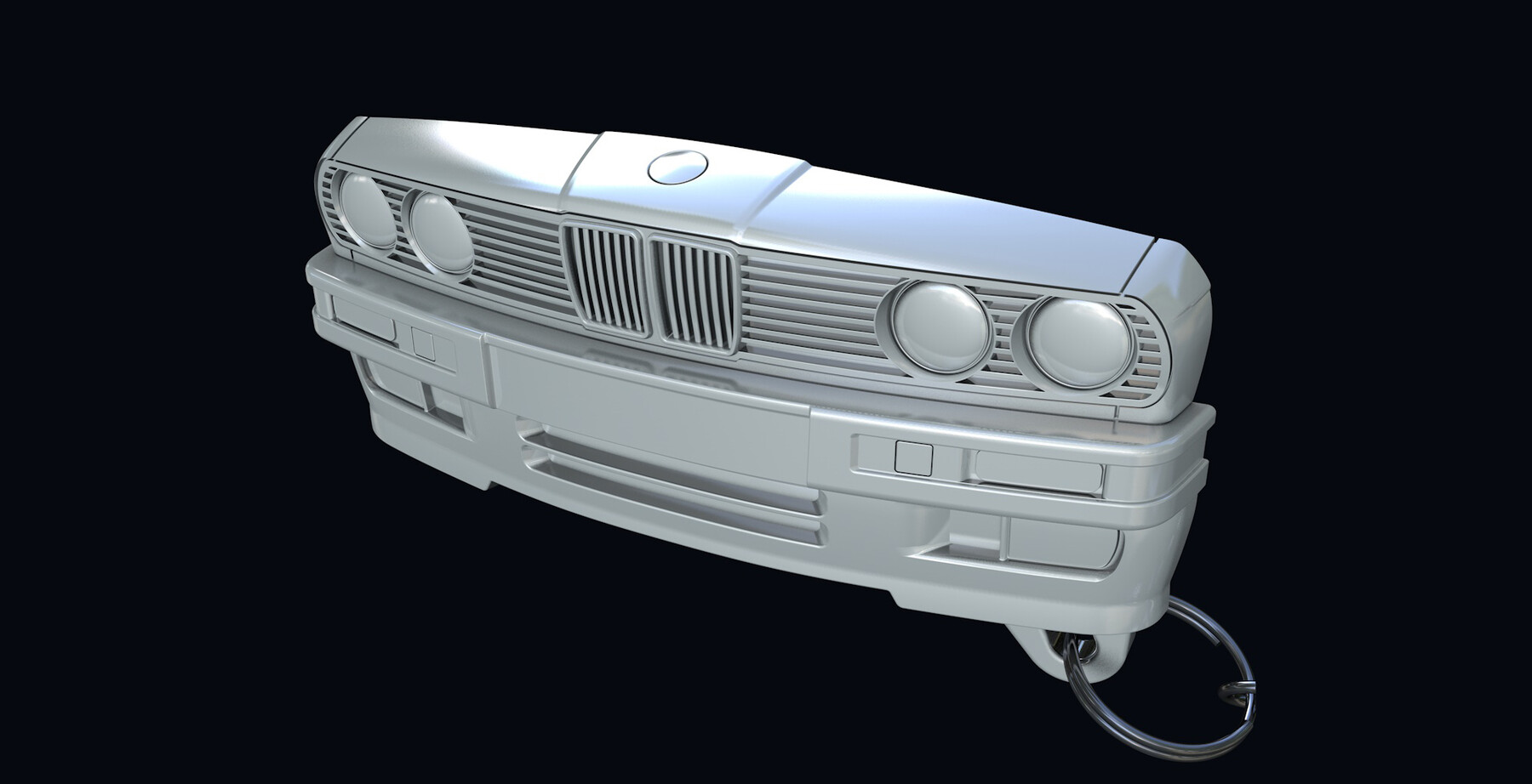 ArtStation BMW e30 Mascot, Keychain, Keyring STL file 3D print. (v1