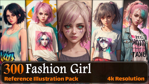 300 Fashion Girl Reference Pack | 4K | v.1